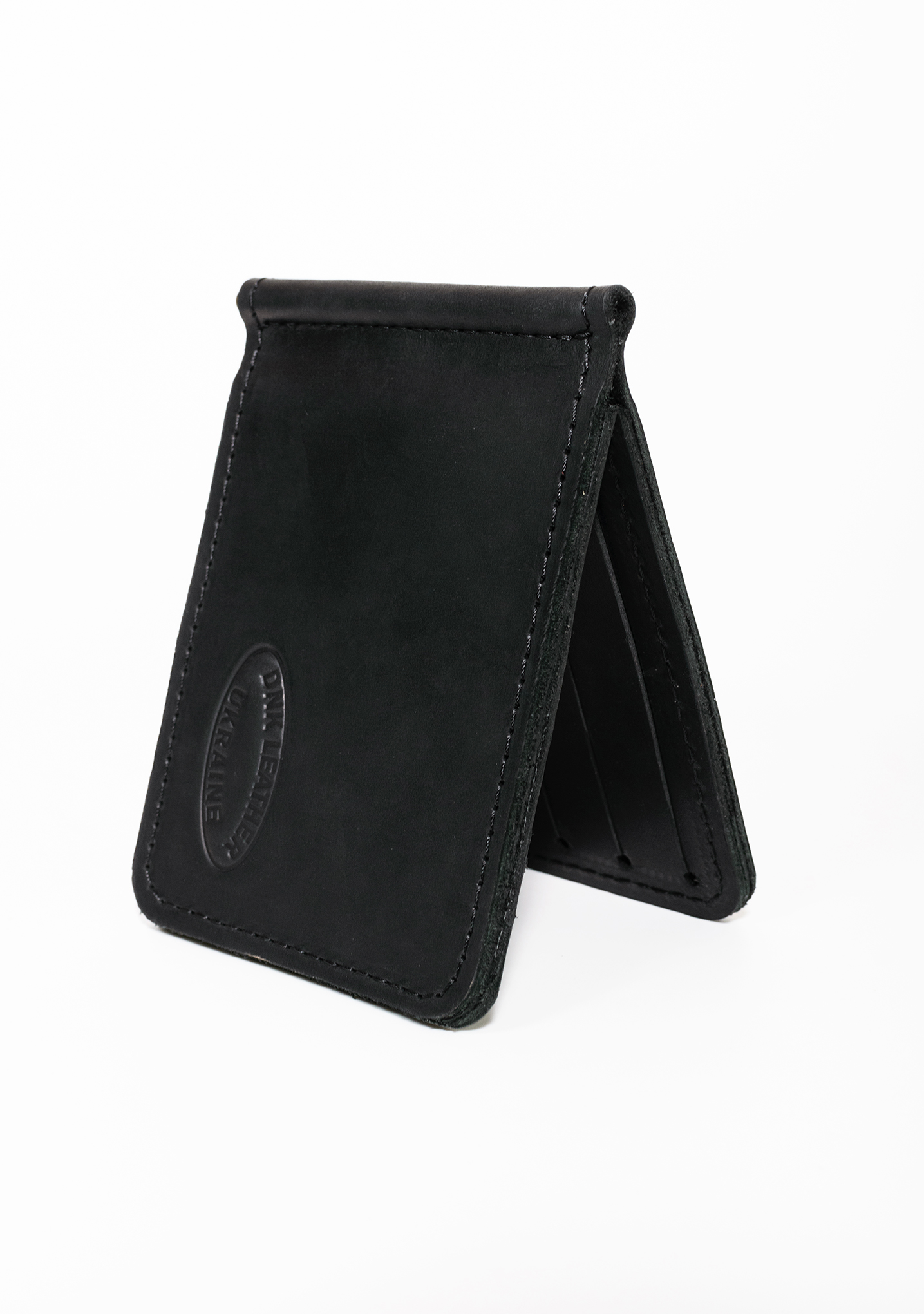 Затиск шкіряний для купюр DNK Leather DNK-LW-09-col.J чорний Затиск шкіряний для купюр DNK Leather DNK-LW-09-col.J чорний