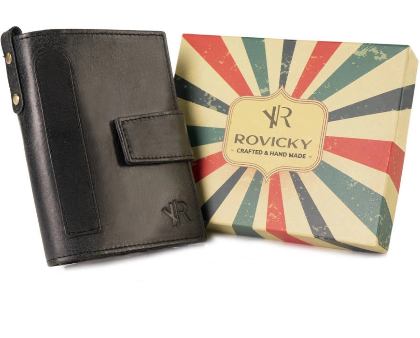 Гаманець чоловічий Rovicky N1227-RHP-BLACK Гаманець чоловічий Rovicky N1227-RHP-BLACK