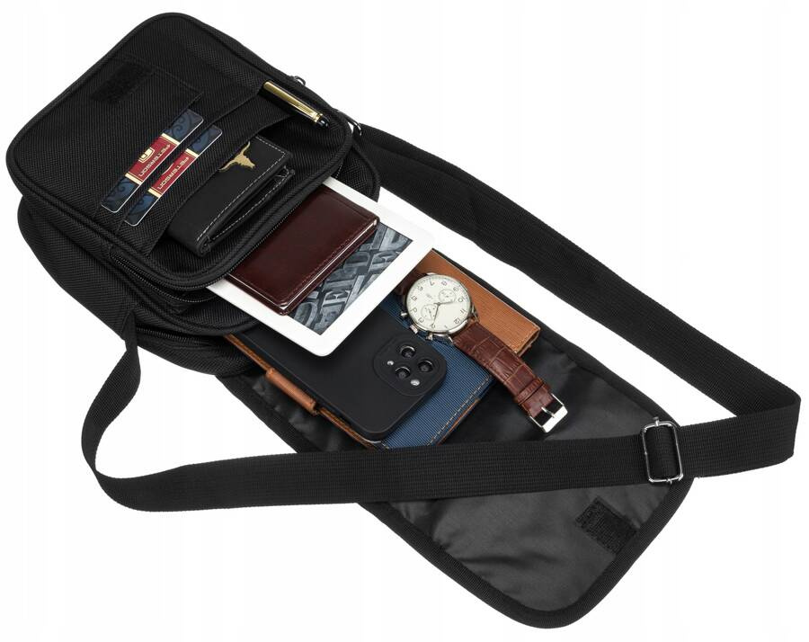 Сумка чоловіча PETERSON PTN-6524-BLACK Сумка чоловіча PETERSON PTN-6524-BLACK