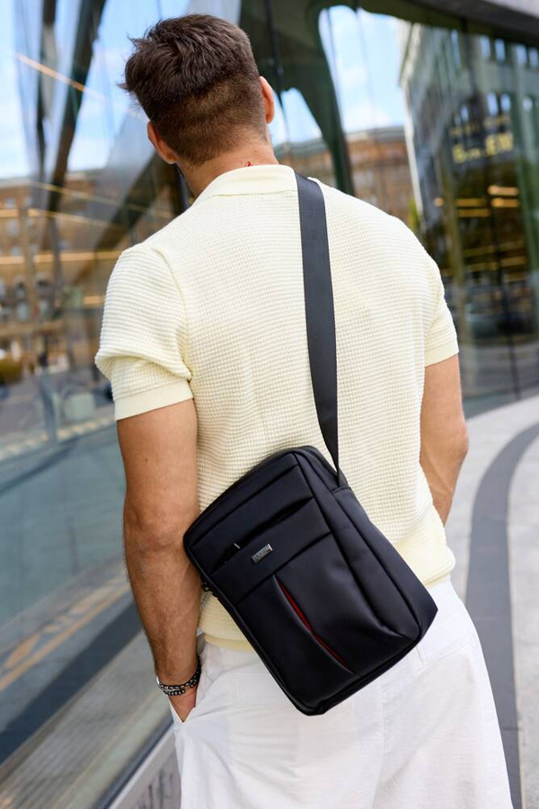 Сумка чоловіча PETERSON PTN-73202-BLACK Сумка чоловіча PETERSON PTN-73202-BLACK