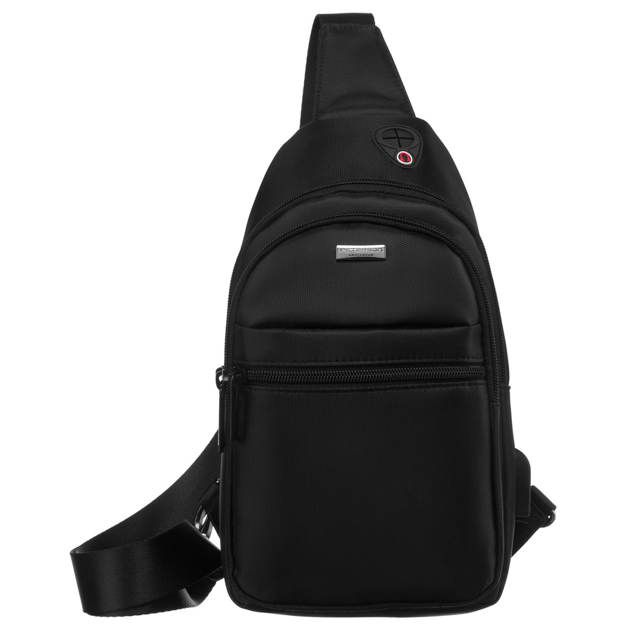 Сумка-слінг чоловіча PETERSON PTN-73206-BLACK Сумка-слінг чоловіча PETERSON PTN-73206-BLACK