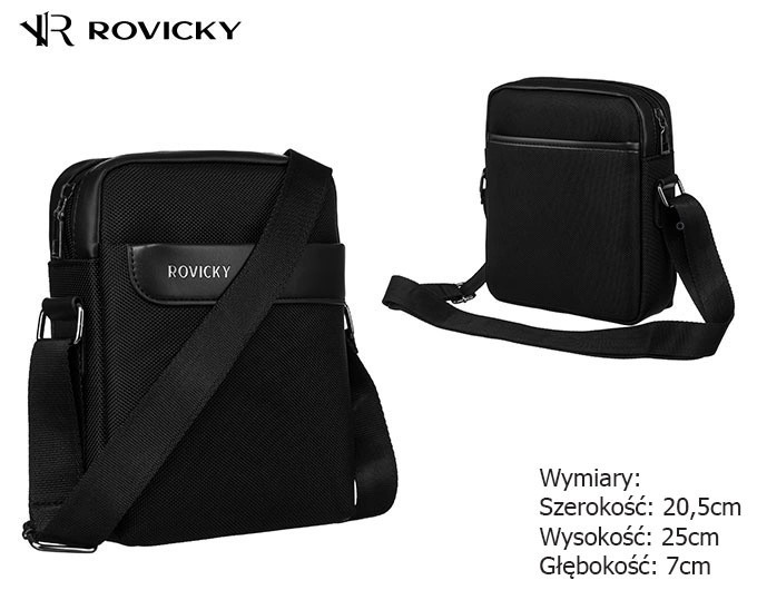 Сумка чоловіча Rovicky R-1002-BLACK Сумка чоловіча Rovicky R-1002-BLACK