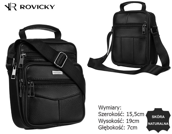 Сумка чоловіча Rovicky R-13201-S-Black Сумка чоловіча Rovicky R-13201-S-Black