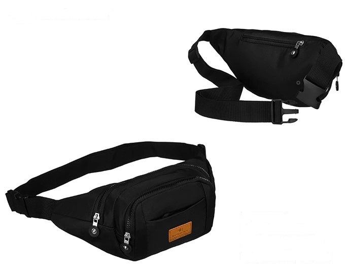 Сумка на пояс Rovicky R-SN-02-Black чорна Сумка на пояс Rovicky R-SN-02-Black чорна