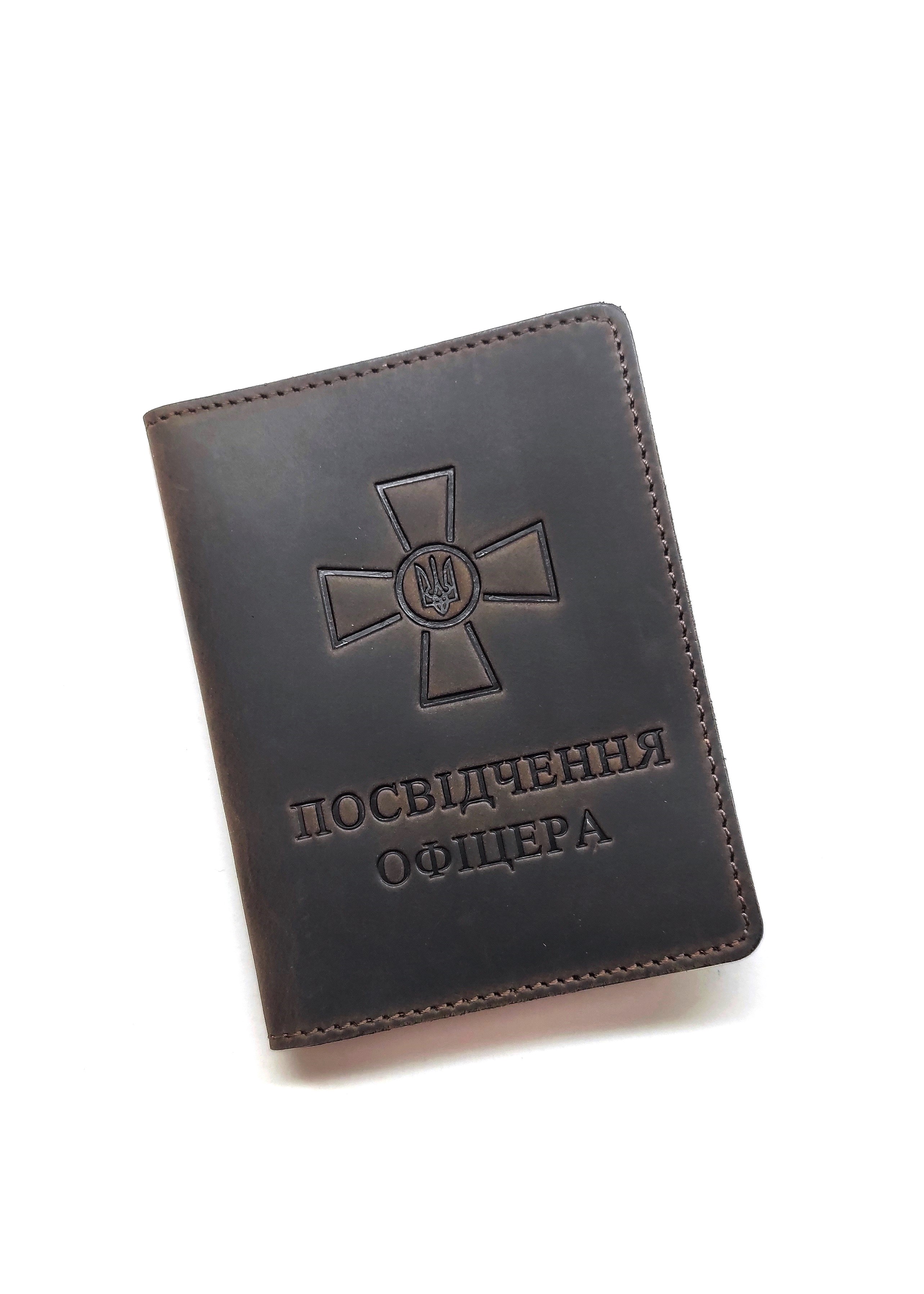 Набір обкладинок для посвідчення УБД та посвідчення офіцера DNK Leather SET-UBD-Officer-col.F коричневий Набір обкладинок для посвідчення УБД та посвідчення офіцера DNK Leather SET-UBD-Officer-col.F коричневий