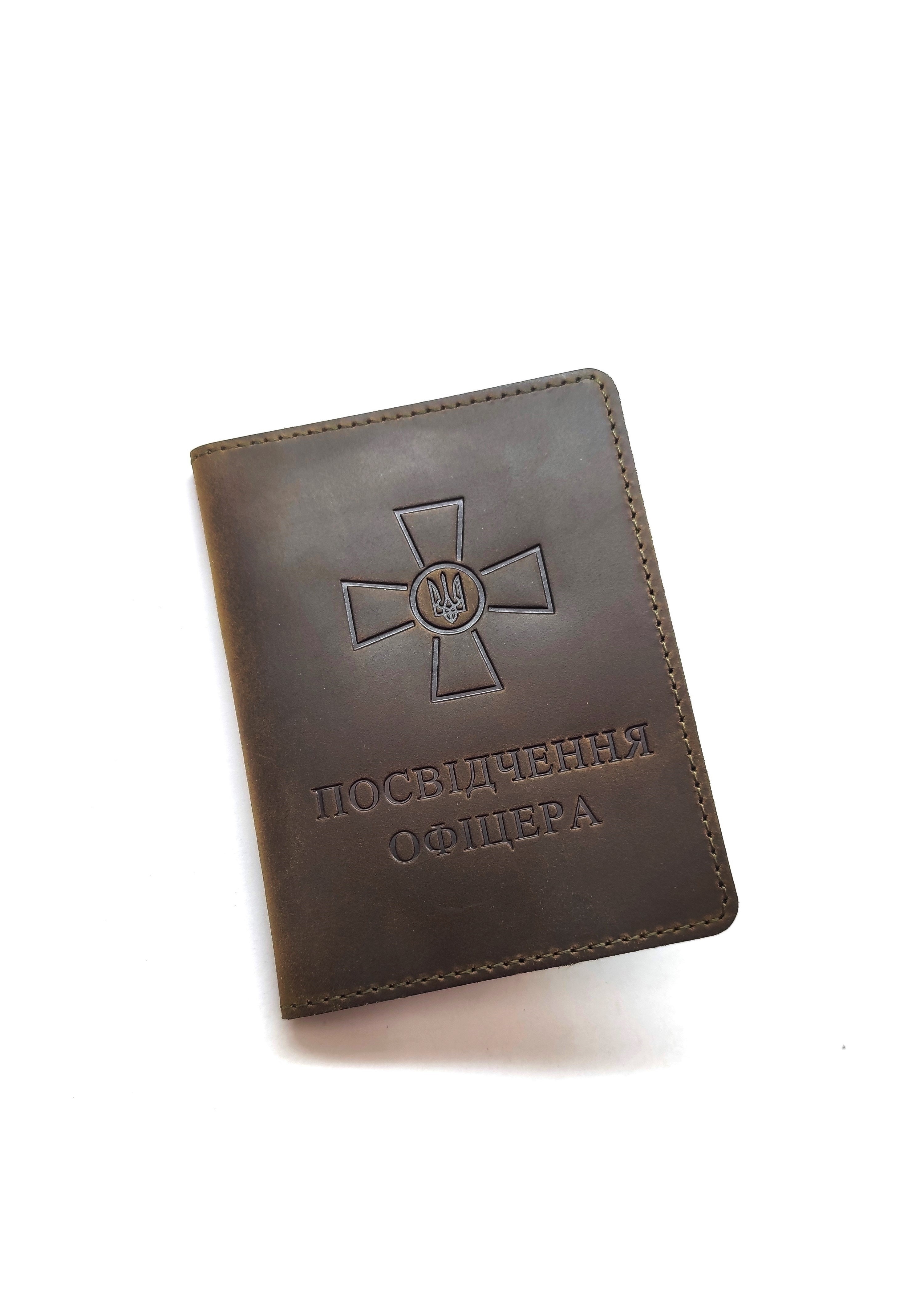 Набір обкладинок для посвідчення УБД та посвідчення офіцера DNK Leather SET-UBD-Officer-col.G оливковий Набір обкладинок для посвідчення УБД та посвідчення офіцера DNK Leather SET-UBD-Officer-col.G оливковий