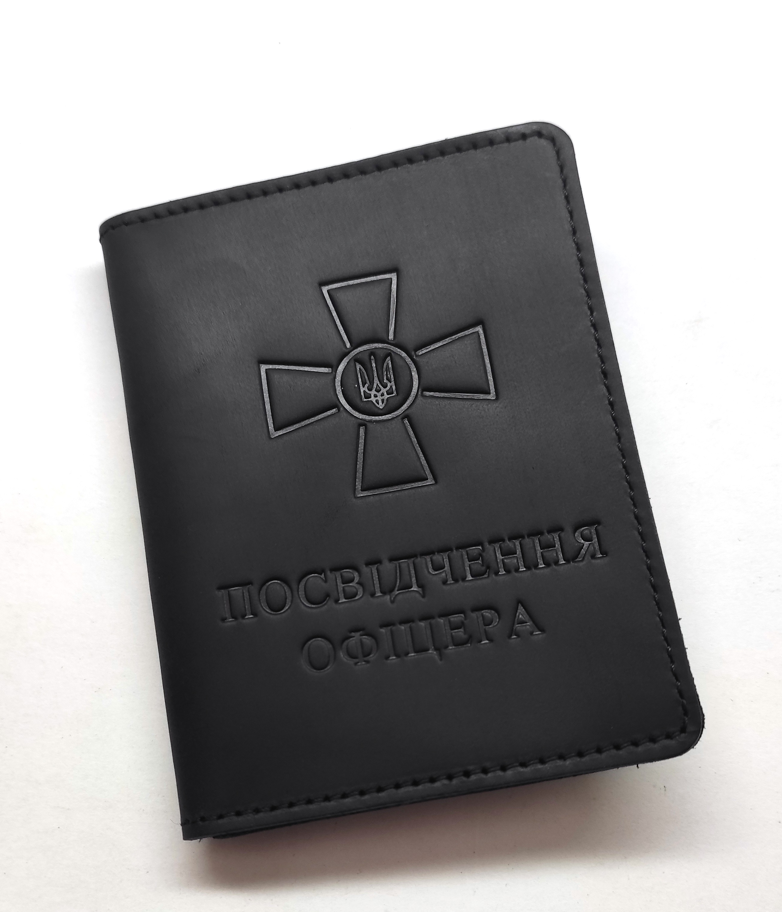 Шкіряна обкладинка на Посвідчення офіцера DNK-Officer-doc-H-col.J чорний Шкіряна обкладинка на Посвідчення офіцера DNK-Officer-doc-H-col.J чорний
