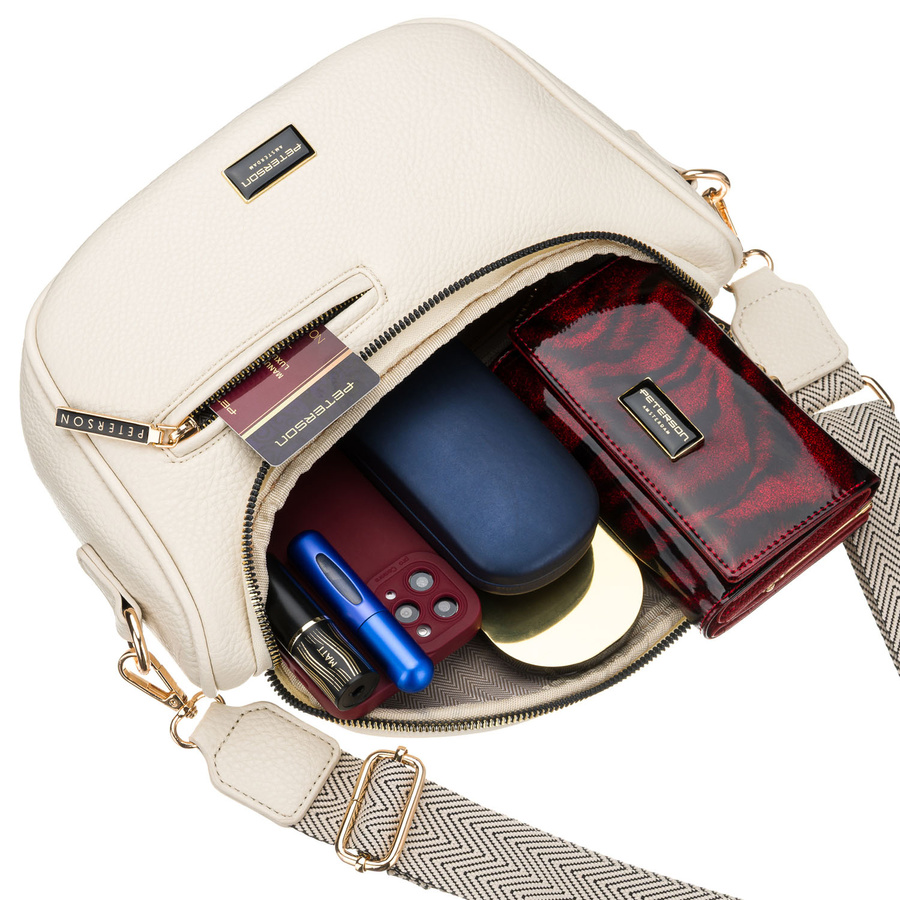 Сумка жіноча поясна PETERSON PTN-MIS-04-L.Beige Сумка жіноча поясна PETERSON PTN-MIS-04-L.Beige