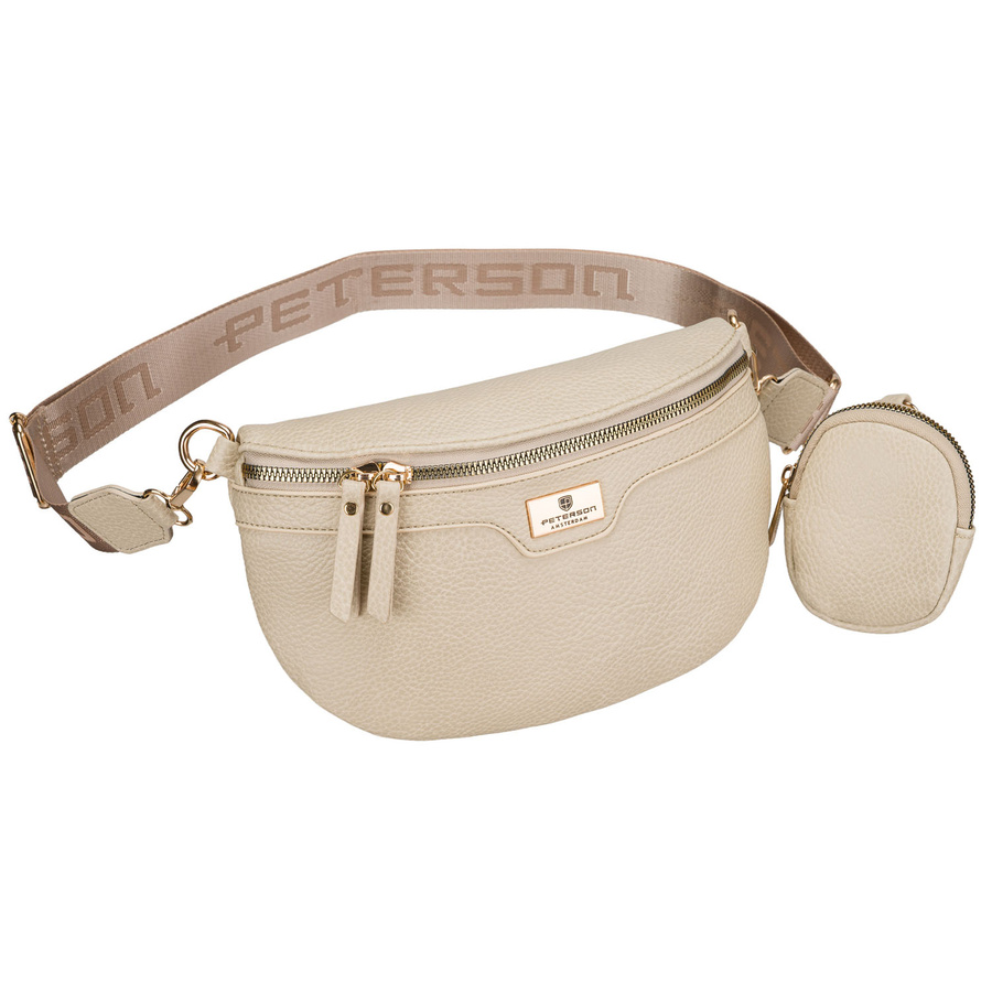 Сумка жіноча поясна PETERSON PTN-MIS-17-Beige