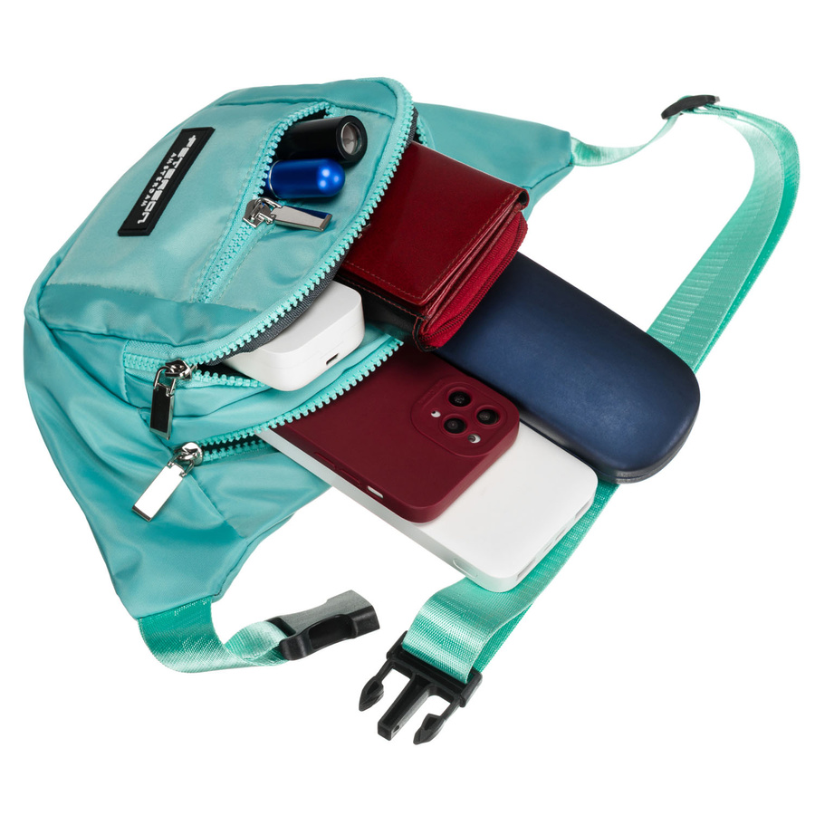 Сумка жіноча поясна PETERSON PTN-POM-S01-Turquoise Сумка жіноча поясна PETERSON PTN-POM-S01-Turquoise