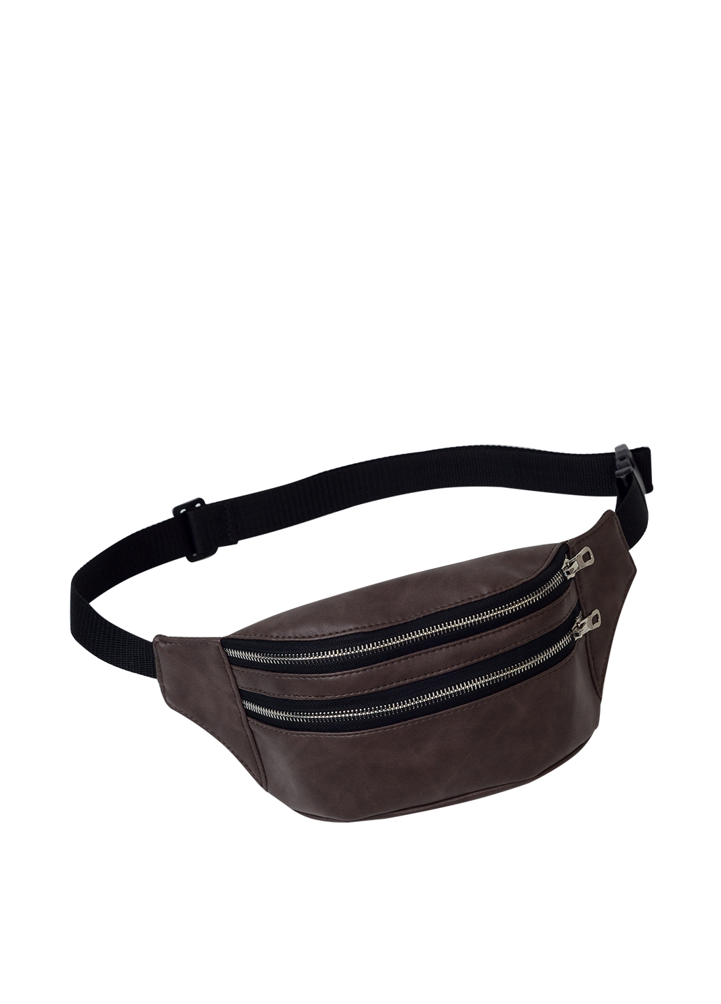 Жіноча сумка на пояс бананка Sambag Tirso LTS коричневий нубук Жіноча сумка на пояс бананка Sambag Tirso LTS коричневий нубук