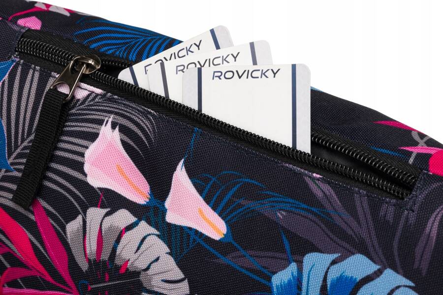 Сумка поясна жіноча Rovicky R-WB27-6749-04 чорно-синій Сумка поясна жіноча Rovicky R-WB27-6749-04 чорно-синій