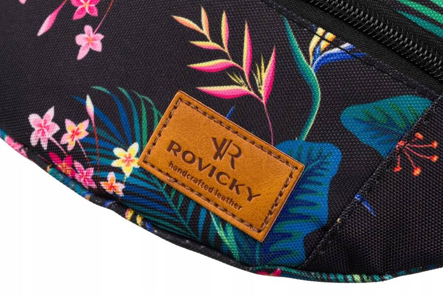 Сумка поясна жіноча Rovicky R-WB27-6770-07 чорно-рожевий Сумка поясна жіноча Rovicky R-WB27-6770-07 чорно-рожевий