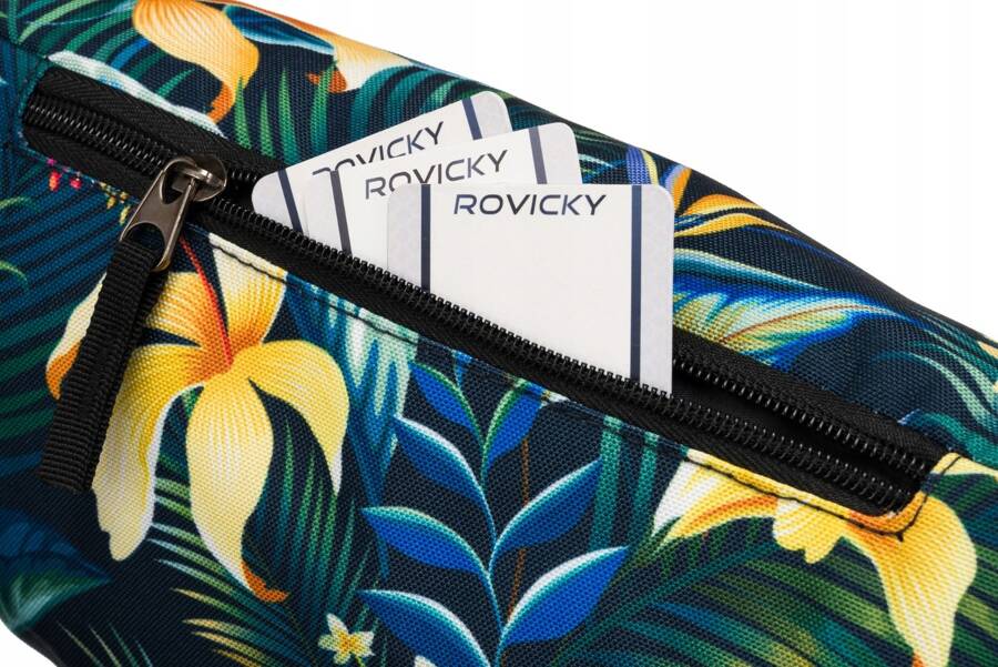 Сумка поясна жіноча Rovicky R-WB27-6794-09 чорно-зелений Сумка поясна жіноча Rovicky R-WB27-6794-09 чорно-зелений