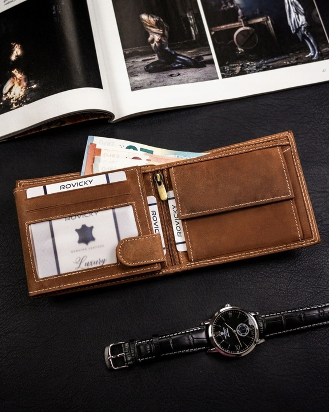 Портмоне чоловіче Animals World N992-CHM-SKULL-COGNAC Портмоне чоловіче Animals World N992-CHM-SKULL-COGNAC