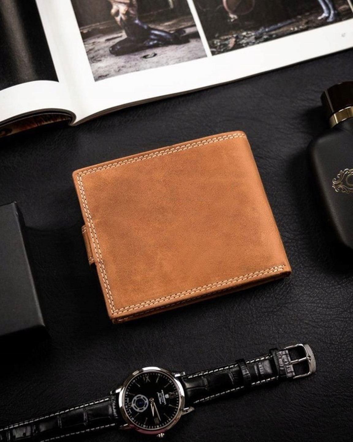 Портмоне чоловіче Animals World N992L-CHM-SKULL-COGNAC Портмоне чоловіче Animals World N992L-CHM-SKULL-COGNAC