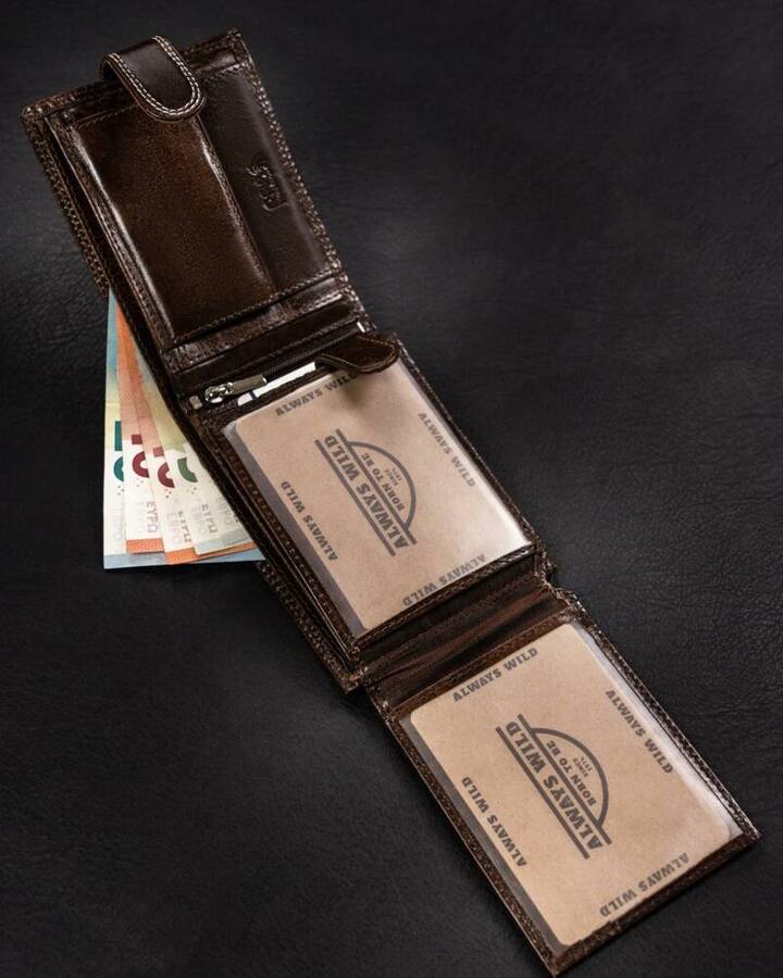 Портмоне чоловіче Always Wild N992L-KBR-BROWN Портмоне чоловіче Always Wild N992L-KBR-BROWN