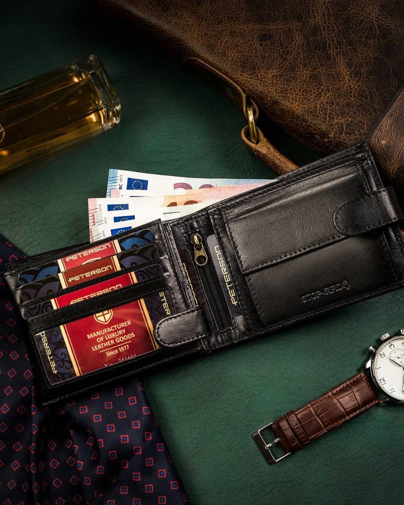 Портмоне чоловіче PETERSON PTN-304Z-P-Black Портмоне чоловіче PETERSON PTN-304Z-P-Black