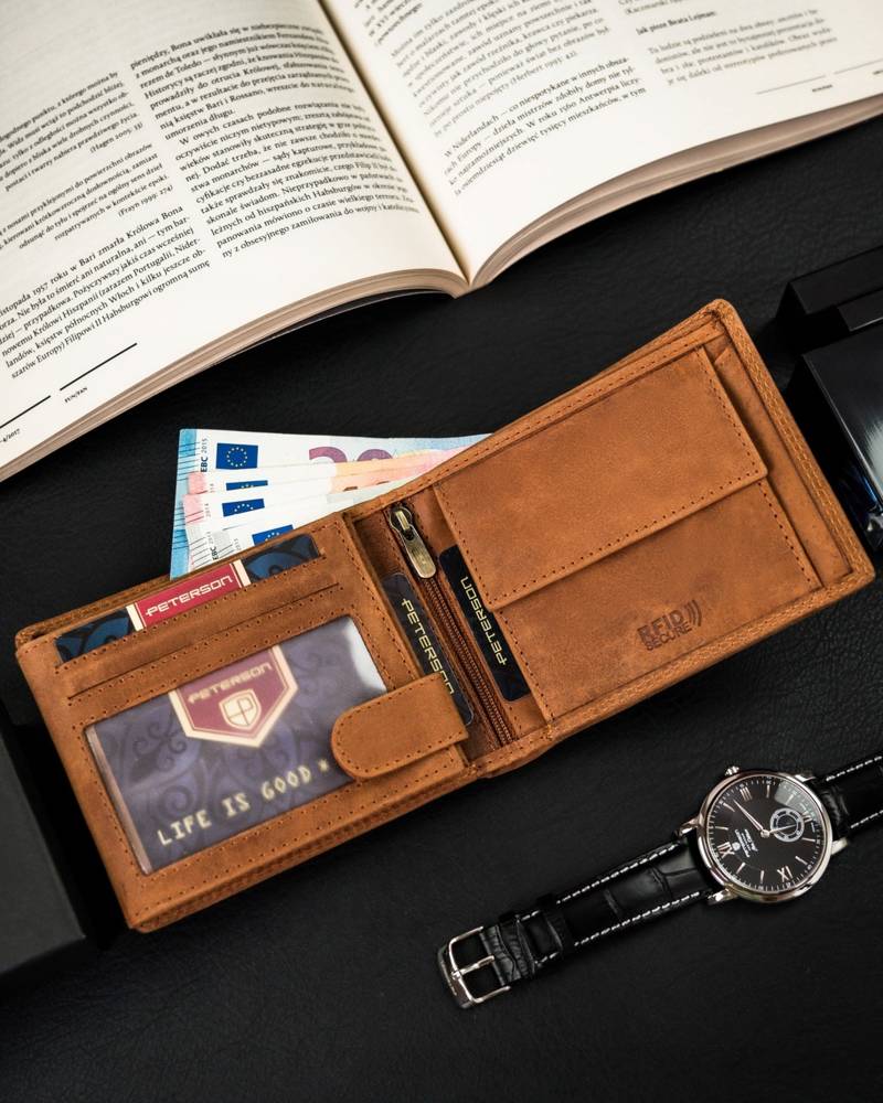 Портмоне чоловіче PETERSON PTN-992C-CHM-02-Cognac Портмоне чоловіче PETERSON PTN-992C-CHM-02-Cognac