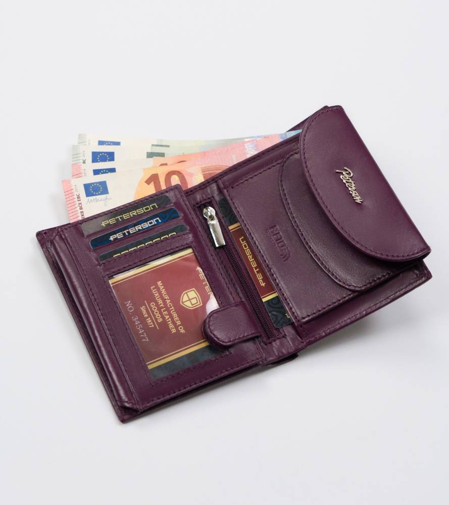 Гаманець жіночий PETERSON PTN-RD-357-MCL-M-Purple Гаманець жіночий PETERSON PTN-RD-357-MCL-M-Purple