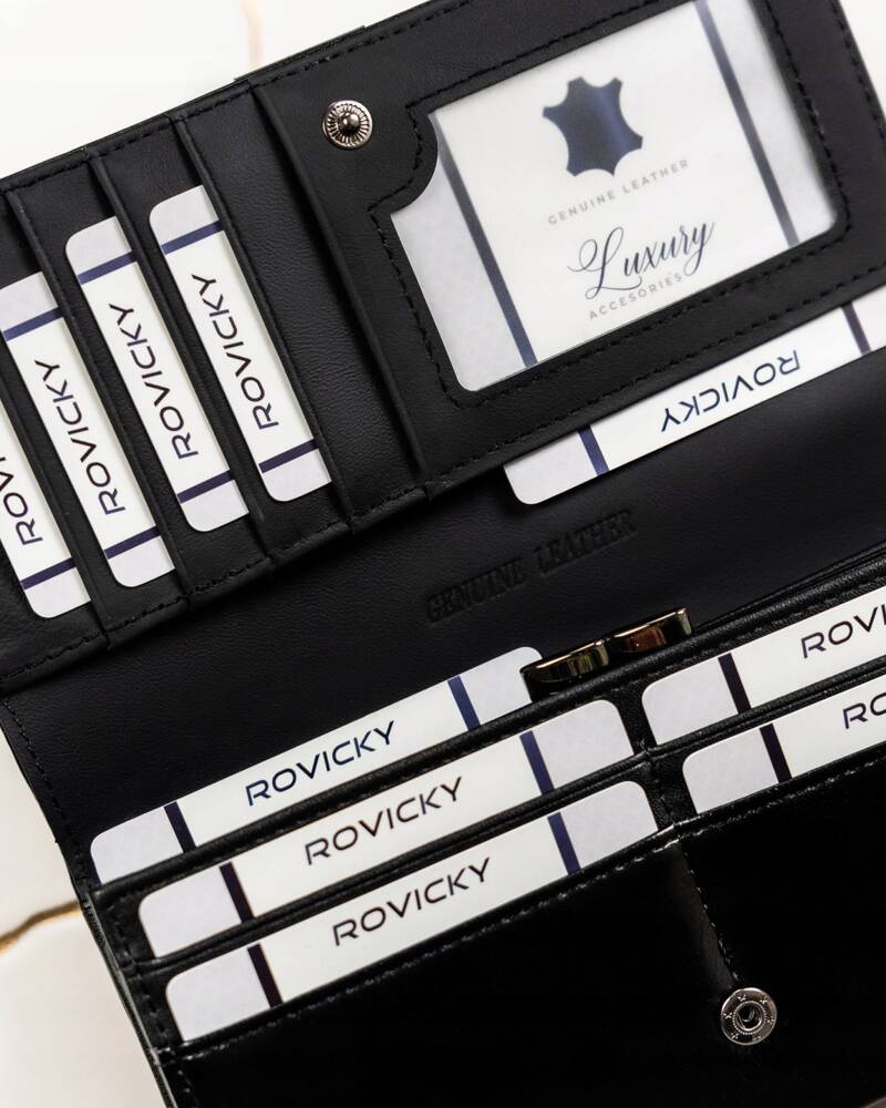 Гаманець жіночий Rovicky RPX-24A-4-Black Гаманець жіночий Rovicky RPX-24A-4-Black