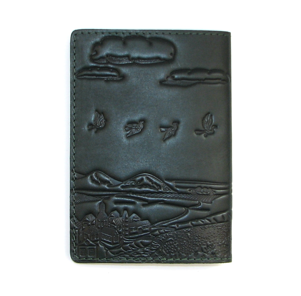 Шкіряна обкладинка на паспорт Turtle B5105Cdark Шкіряна обкладинка на паспорт Turtle B5105Cdark