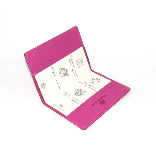 Шкіряна обкладинка на паспорт Turtle B5125Pink Шкіряна обкладинка на паспорт Turtle B5125Pink