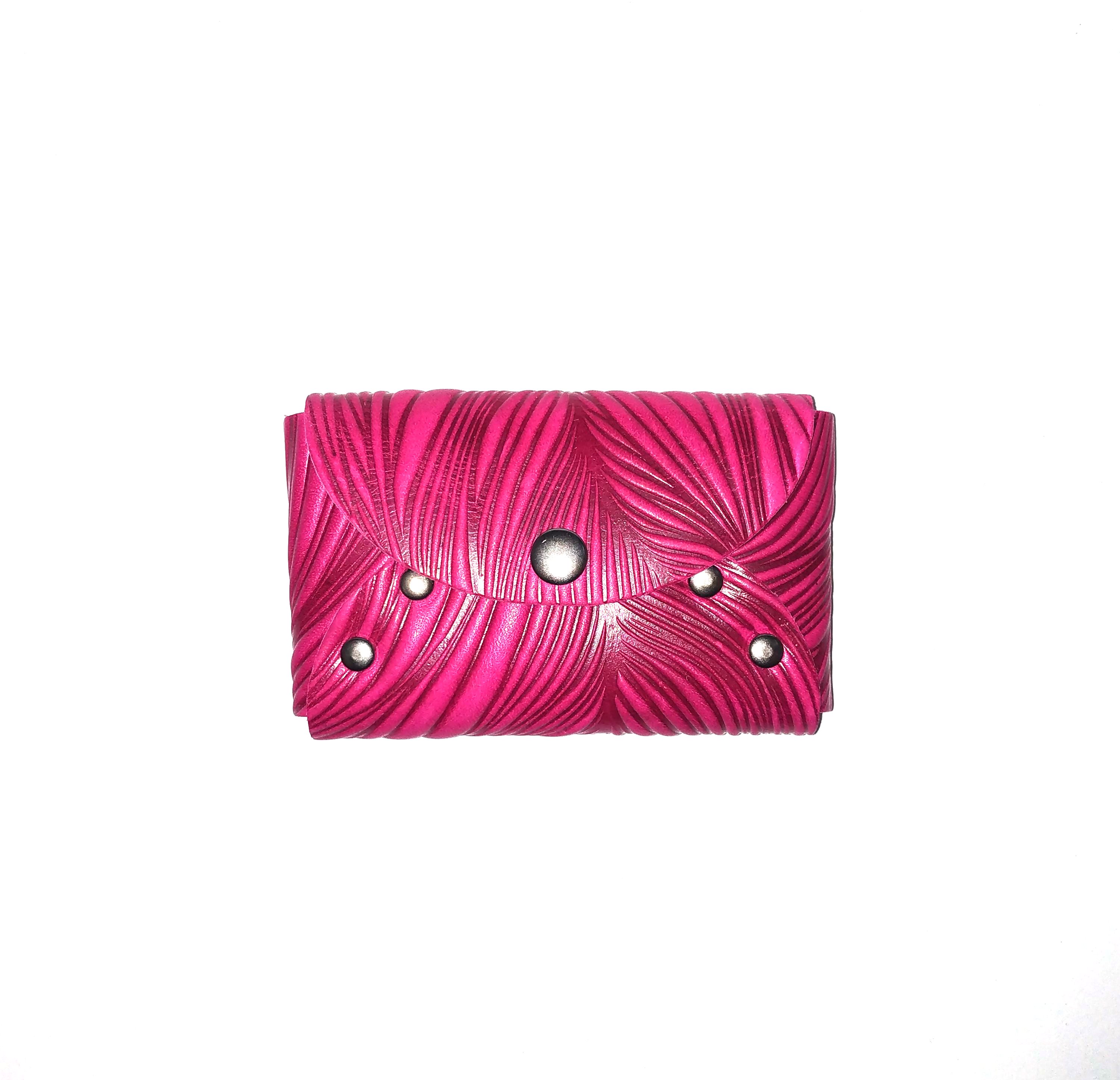 Визитница заклепки Turtle G9225Pink